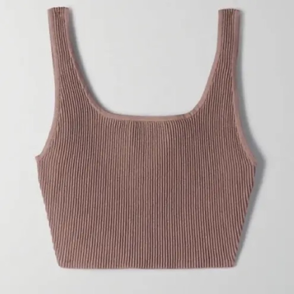 ARITZIA Mauve Sculpt Knit Tank Top